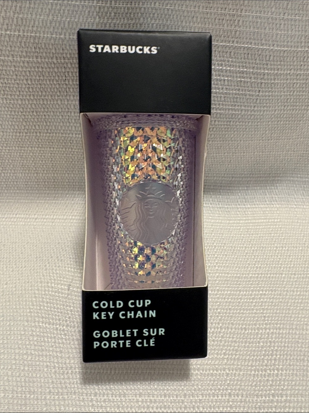 Starbucks Iridescent Lavender Cold Cup Key Chain
